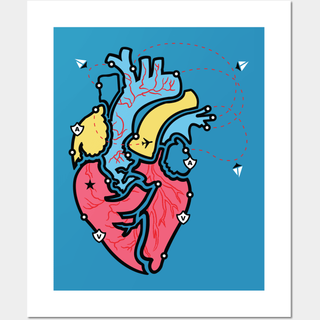 Traveler’s Heart Wall Art by Evan Ayres